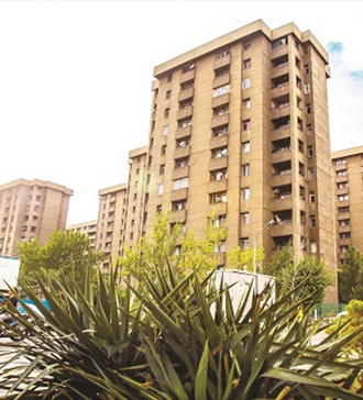 رنگ آمیزی برج های آپادانا در شهرک غرب